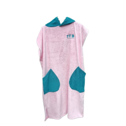 Poncho TTB rose / bleu